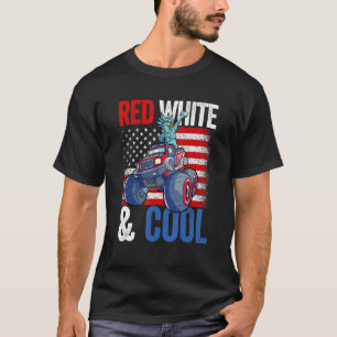 Camiseta Caminhão Monstro Da Liberdade Da Estátua 4 De Julh