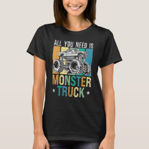 Camiseta Caminhão Monstro da Vintage Retro Off Road