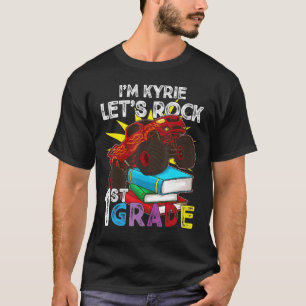 Camiseta Caminhão Monstro das ruas, sou Kyrie Vamos Rock Fi