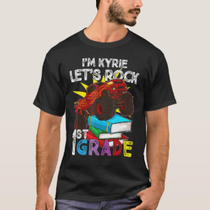 Camiseta Caminhão Monstro das ruas, sou Kyrie Vamos Rock Fi