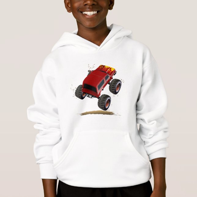 Camiseta Caminhão monstro de cartum (Frente)