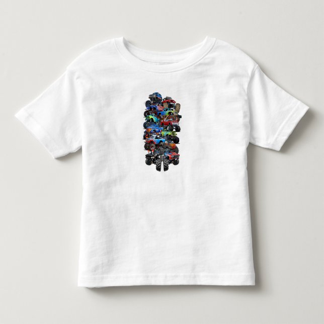 Camiseta Caminhão monstro de cartum (Frente)