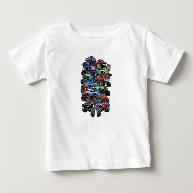 Camiseta Caminhão monstro de cartum (Frente)