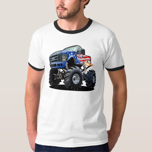 Camiseta Caminhão monstro de cartum (Frente)