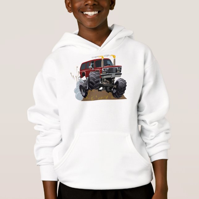 Camiseta Caminhão monstro de cartum (Frente)