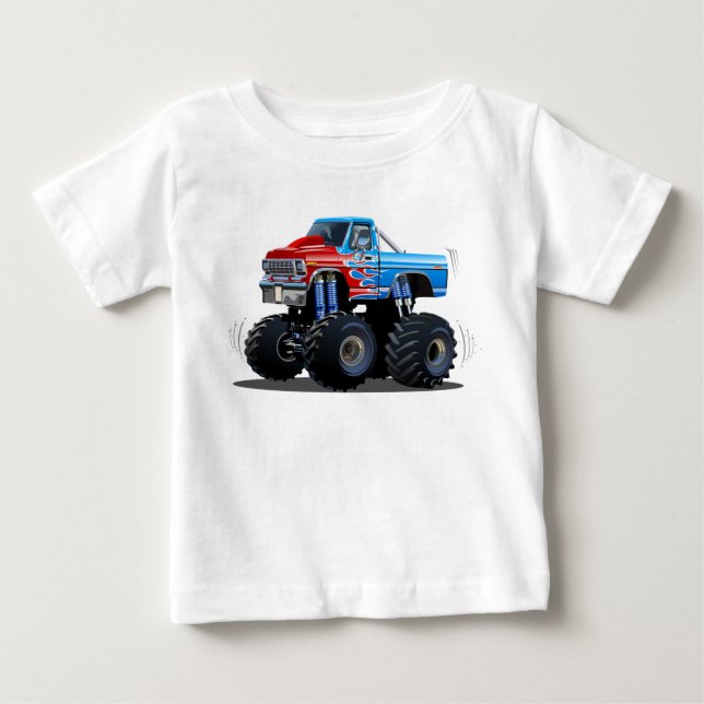Camiseta Caminhão monstro de cartum (Frente)