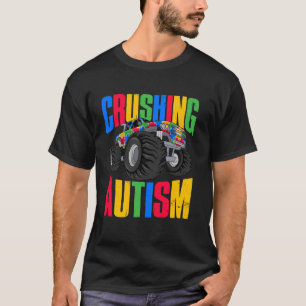 Camiseta Caminhão Monstro de Conscientização do Autismo Esm