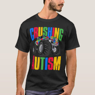Camiseta Caminhão Monstro de Conscientização do Autismo Esm