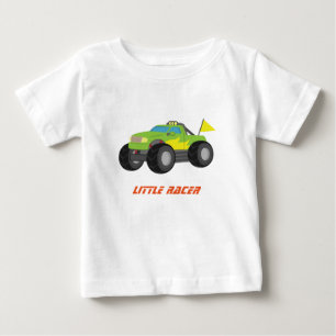 Camiseta Caminhão Monstro de Corrida para Bebês Meninos