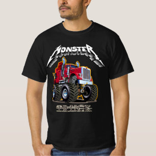 Camiseta Caminhão monstro de desenho animado