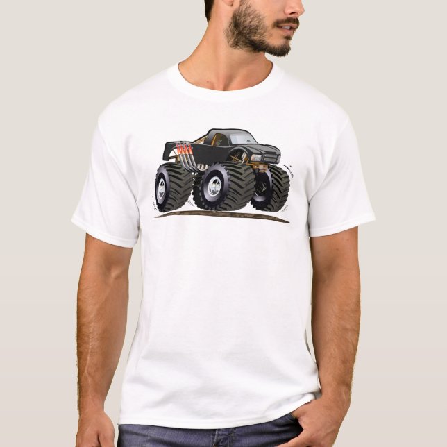 Camiseta Caminhão monstro de desenho animado (Frente)