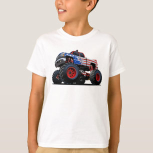 Camiseta Caminhão monstro de desenho animado