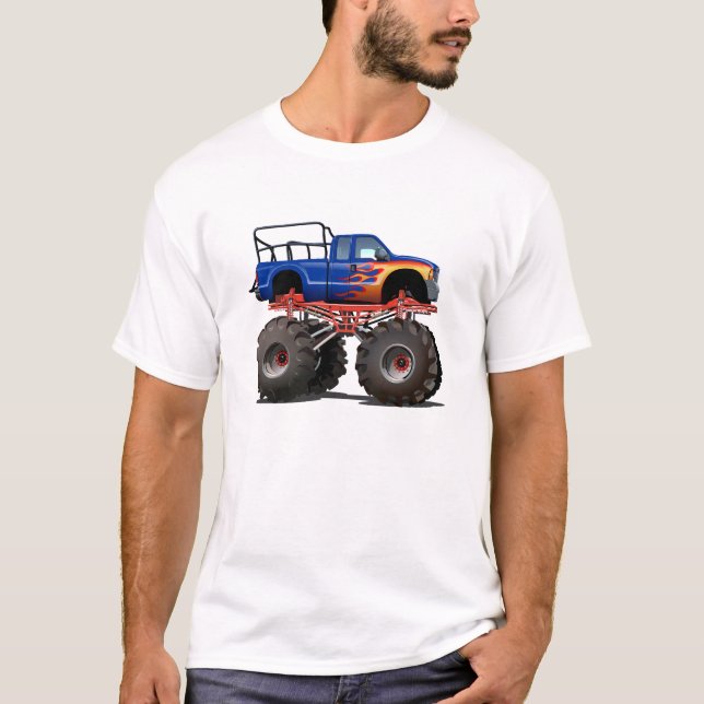 Camiseta Caminhão monstro de desenho animado (Frente)