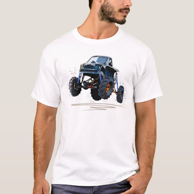 Camiseta Caminhão monstro de desenho animado (Frente)