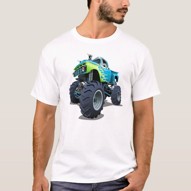 Camiseta Caminhão monstro de desenho animado (Frente)