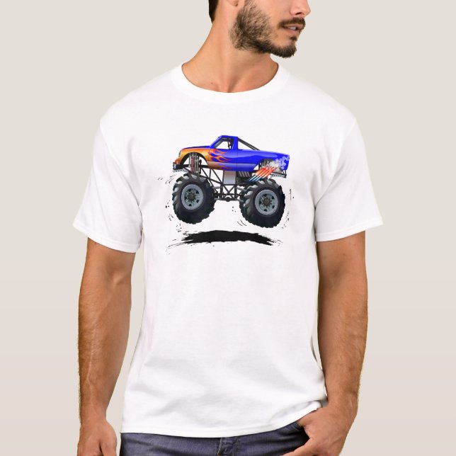 Camiseta Caminhão monstro de desenho animado (Frente)