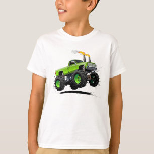 Camiseta Caminhão monstro de desenho animado