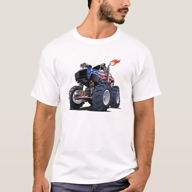 Camiseta Caminhão monstro de desenho animado (Frente)