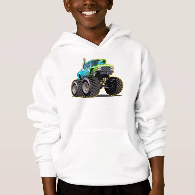 Camiseta Caminhão monstro de desenho animado (Frente)