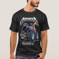 Caminhão monstro de desenho animado
