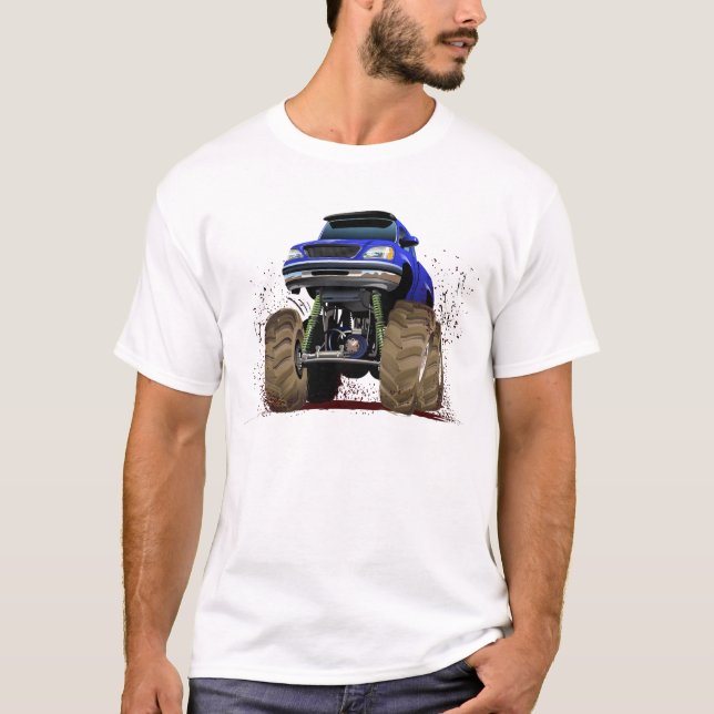 Camiseta Caminhão monstro de desenho animado (Frente)