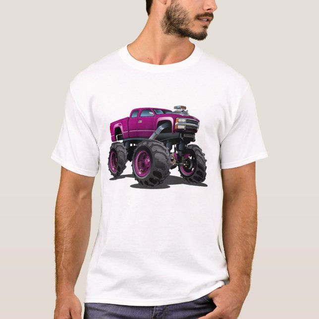 Camiseta Caminhão monstro de desenho animado (Frente)
