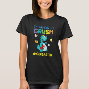 Camiseta Caminhão Monstro de Jardim de Infância de Volta à