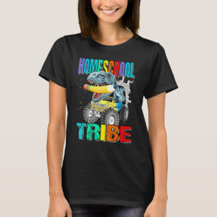Camiseta Caminhão Monstro Dinossauro Tribo Ensino Em Casa