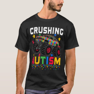Camiseta Caminhão Monstro Engraçado de Esmagamento Conscien