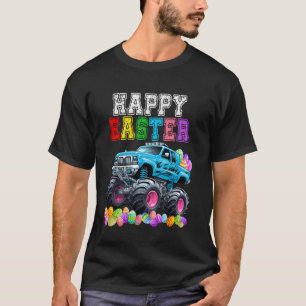 Camiseta Caminhão Monstro Engraçado & Orelhas de Coelho Fel