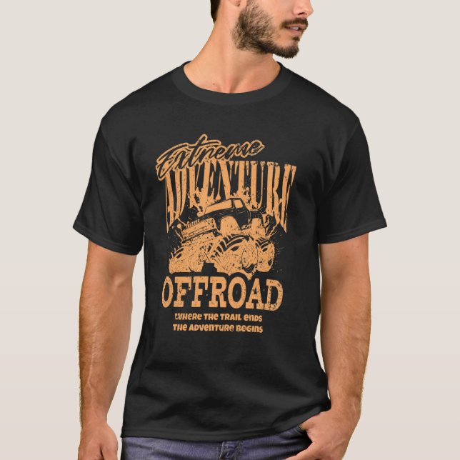 Camiseta Caminhão Monstro "Extreme Adventure Offroad" (Frente)