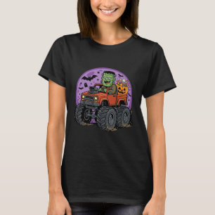 Camiseta Caminhão Monstro Frankenstein Design Gráfico de Ha