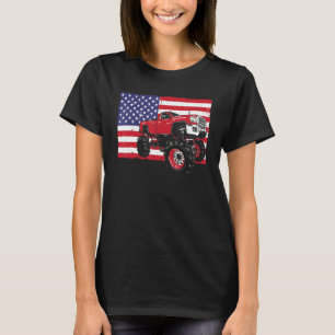 Camiseta Caminhão Monstro legal Para Mulheres Monstro