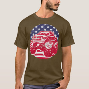 Camiseta Caminhão Monstro Patriótico