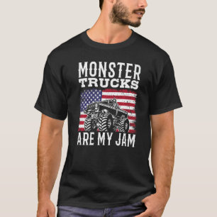 Camiseta Caminhão Monstro Patriótico É Meu Caminhão Favorit