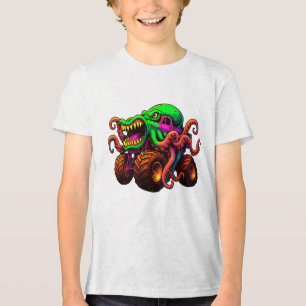 Camiseta Caminhão Monstro Polvo