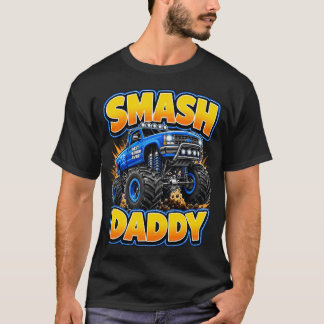 Camiseta Caminhão Monstro Smash Daddy do Dia dos Pais