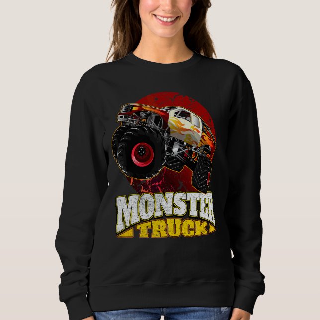 Camiseta Caminhão monstro sobredimensionado (Frente)