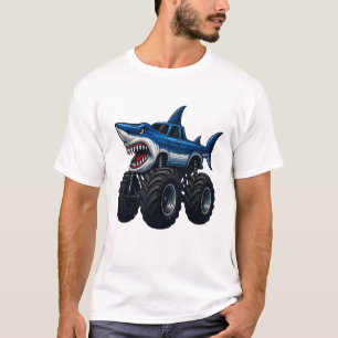 Camiseta Caminhão Monstro Tubarão Mako