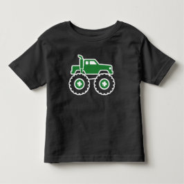 Camiseta Caminhão Monstro Verde Shamrock Dia de São Patríci
