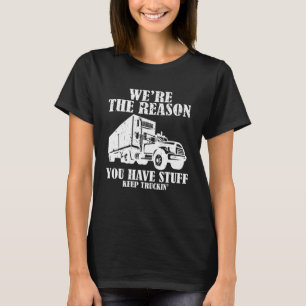 Camiseta Caminhão Piada Que Diz Caminhão Grande Semi Trai
