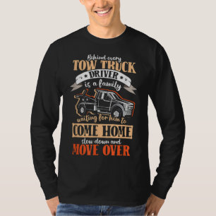 Camiseta Caminhão-reboque da família de motoristas de dois 
