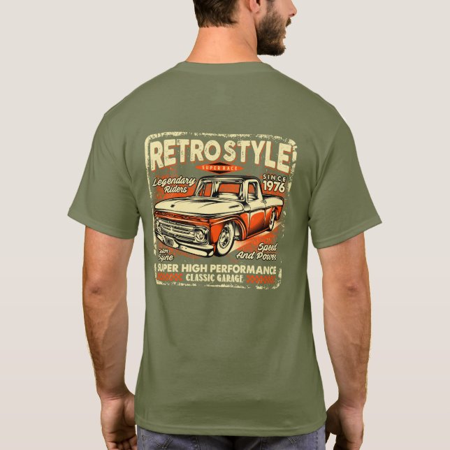 Camiseta Caminhão Retrô Antigo Clássico (Verso)