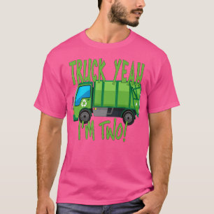 Camiseta Caminhão, sim, sou dois caminhões de lixo para o n