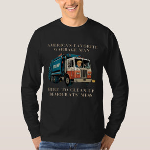 Camiseta Caminhão Trump do Homem de Lixo Favorito da Améric