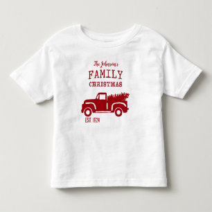 Camiseta Caminhão Vermelho da Fazenda Familiar