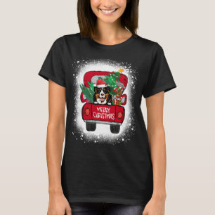Camiseta Caminhão Vermelho da Montanha Bonita Bernese Feliz