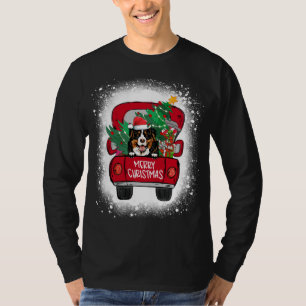 Camiseta Caminhão Vermelho da Montanha Bonita Bernese Feliz