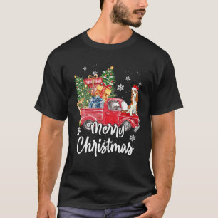 Camiseta Caminhão Vermelho do Trilho Vermelho do Cocker Pa