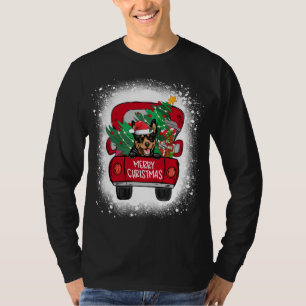 Camiseta Caminhão Vermelho Kelpie australiano bonito Feliz